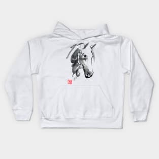 horse head 05 Kids Hoodie